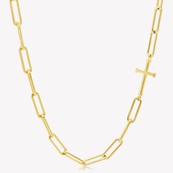 Chain Breaker Cross Necklace | Rizen Jewelry