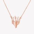 rose gold vermeil Chispa de la Dove Necklace by Rizen Jewelry. 